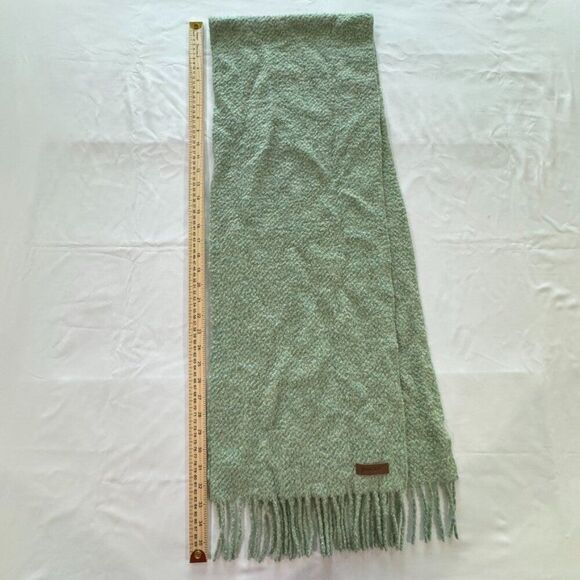 Pacas Scarf 80% Baby Alpaca Wool 20% Silk Green Made in Peru - Soft, Comfy, Lux - Picture 4 of 7